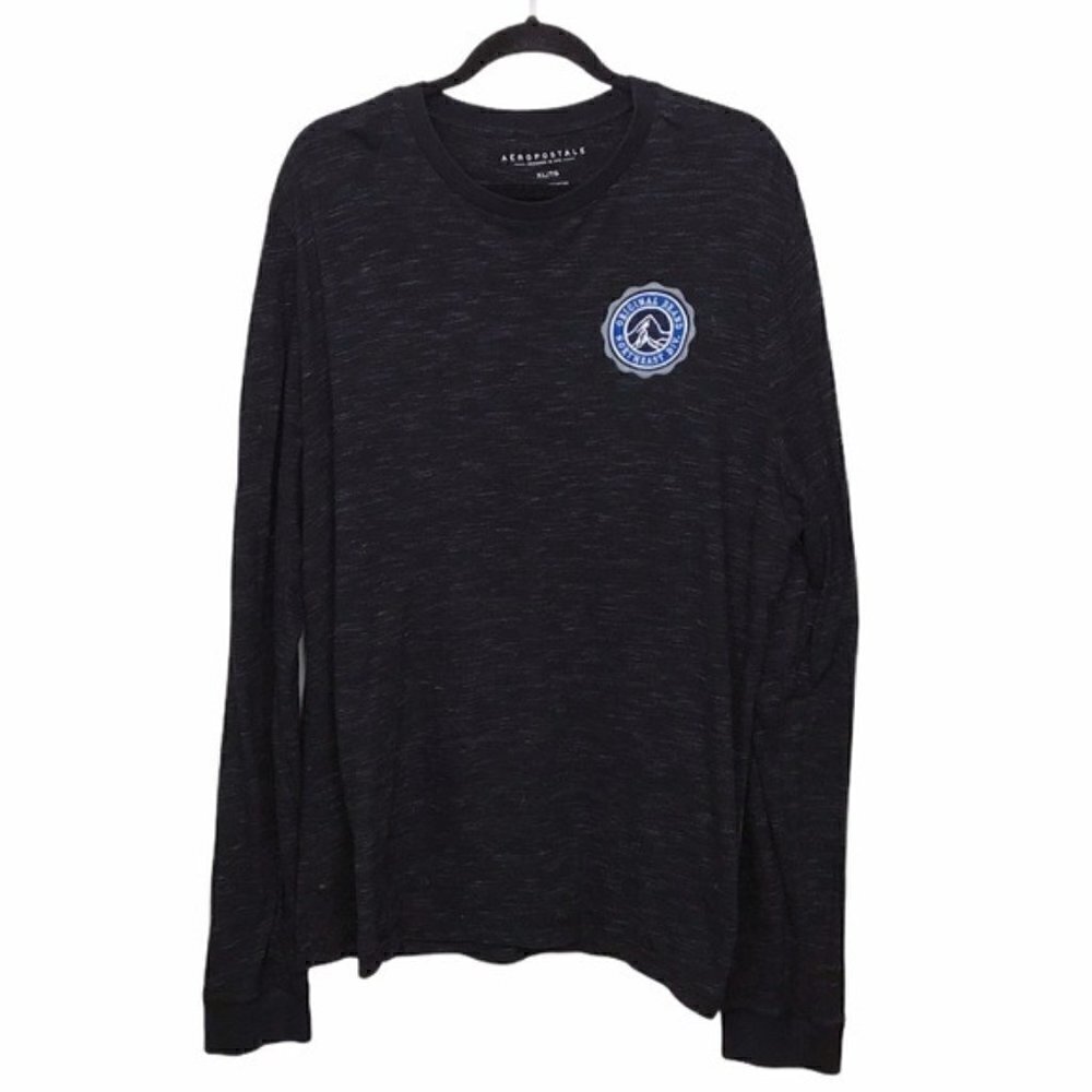 Aeropostale Black Long Sleeve T Shirt Tee
